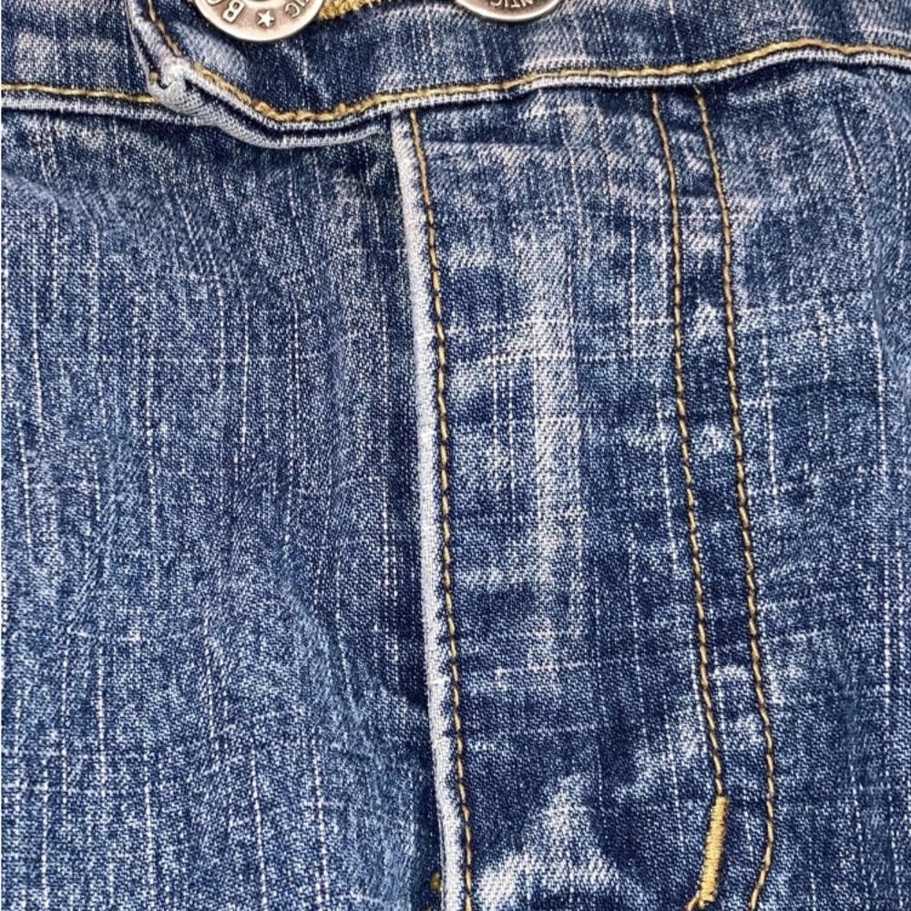 Vintage Y2K Bongo Cargo Denim jean mini skirt Women’s 9 Low Rise Front Pockets 9 - Picture 8 of 8